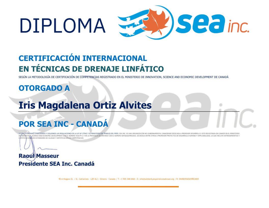Certificado Drenaje Linfático Manual - Shiatsu Imoa